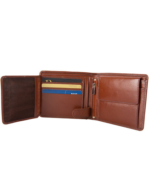 Men's leather wallet purse