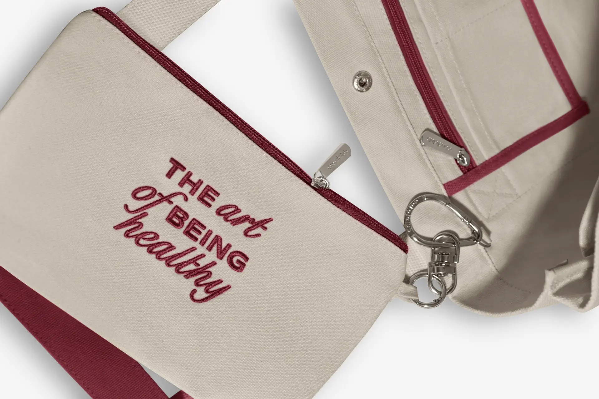 Shopper, burgundy