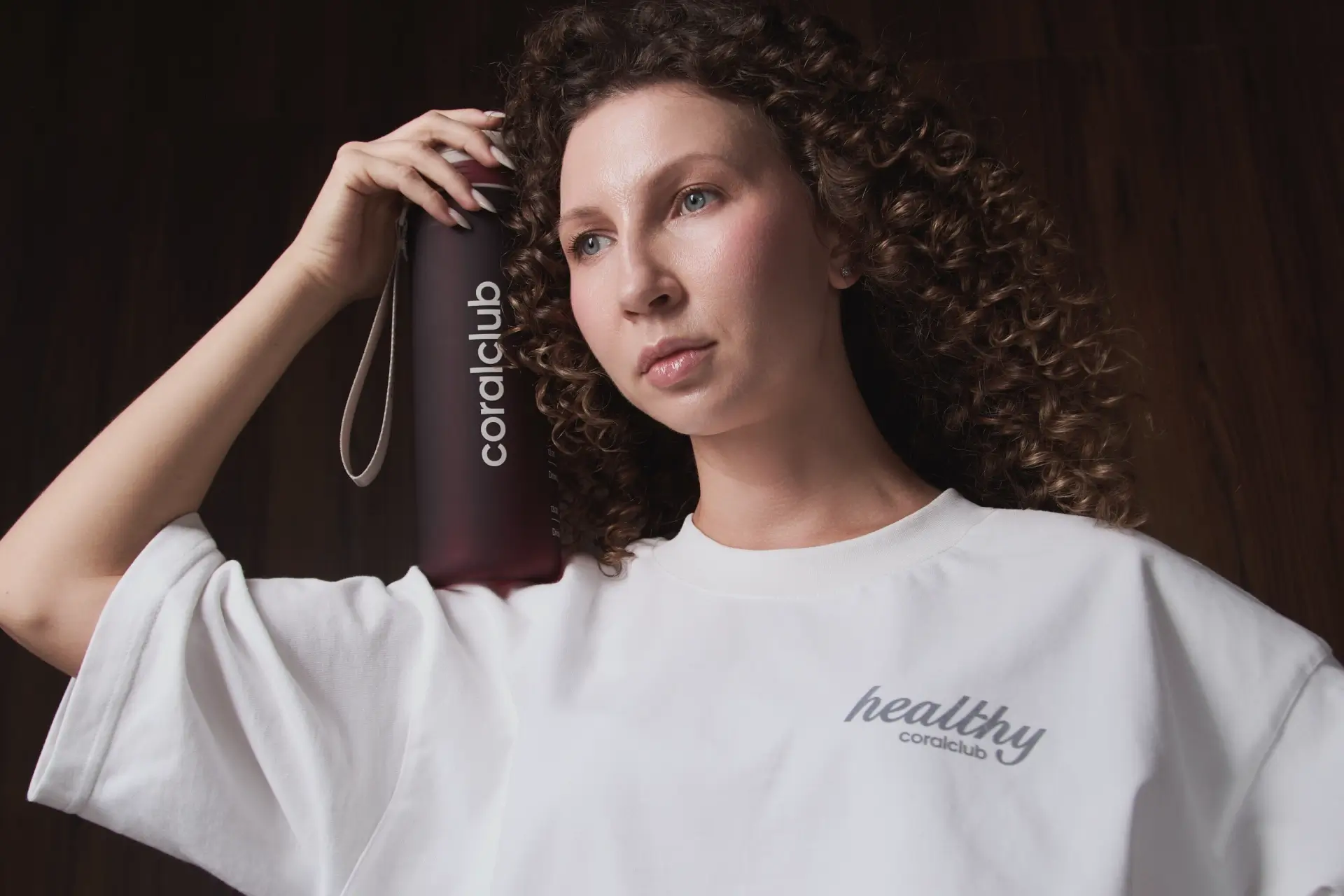 Coral Club Plastic Bottle, burgundy